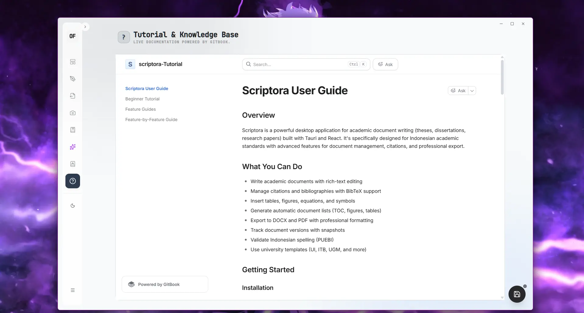 User Guide & Appendices